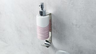 Держатель для дозатора с крючком, хром, Fixsen Practica (FX-800B)